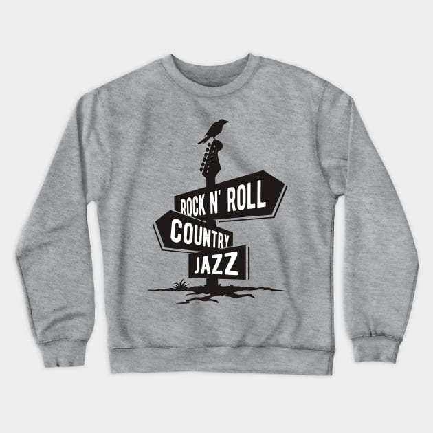 Musical Crossroads Crewneck Sweatshirt by machmigo